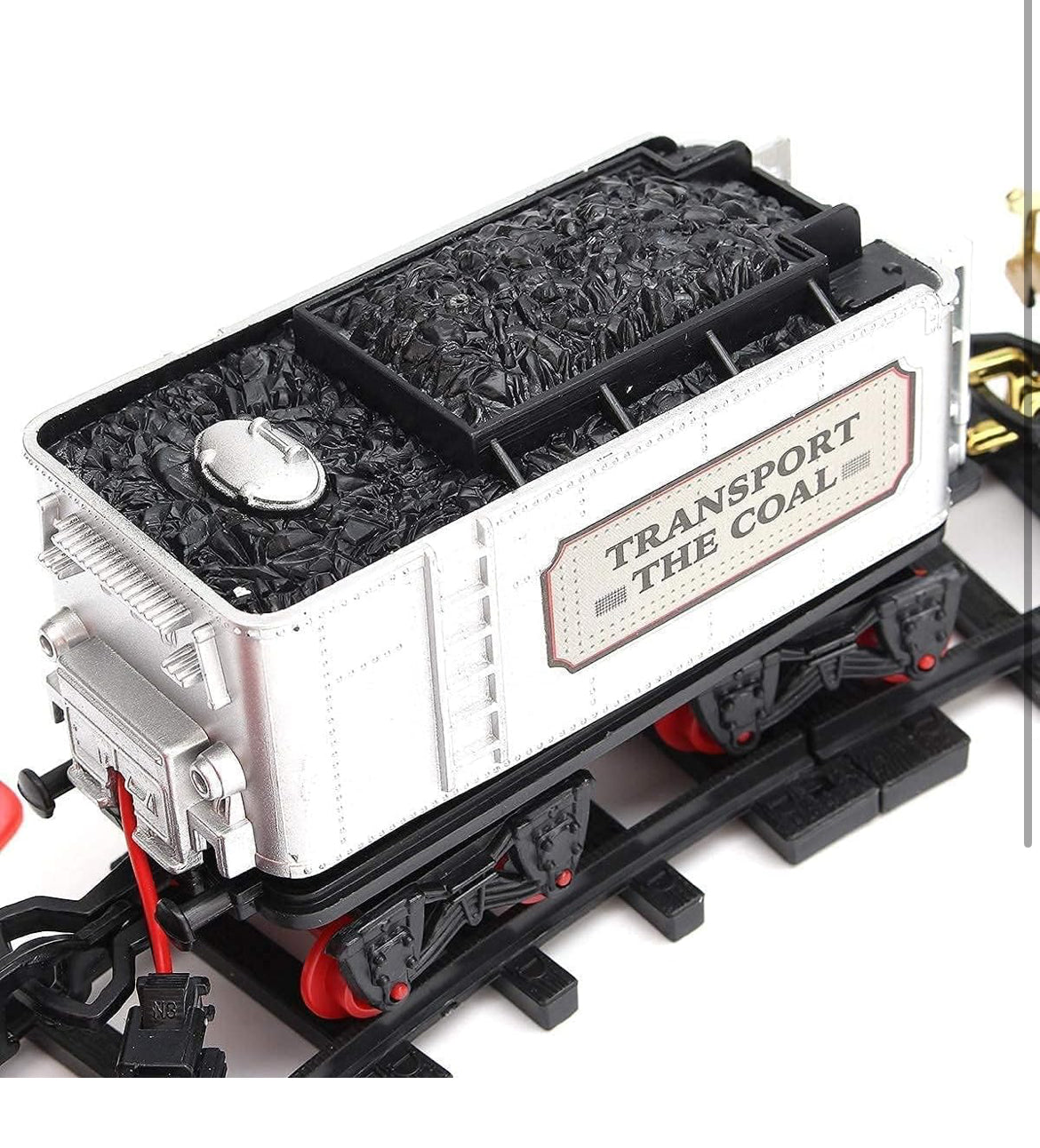 Choo Choo Toy Train with Track, Super Train Toys Choo Choo Vintage Train with Smoke Toy Set, Sound and Real Smoke with Flashlight