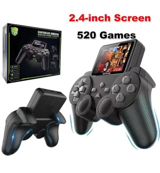 Handheld Gaming Console for Kids & Adults | 520 Classic Built-in Games | Retro Video Game Player | Portable, Rechargeable, TV Output | Toy & Gift for Boys Girls Ages 6-14 | Mini Game Box