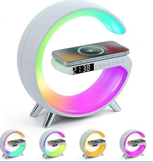 Table Lamp with wireless charger and speaker