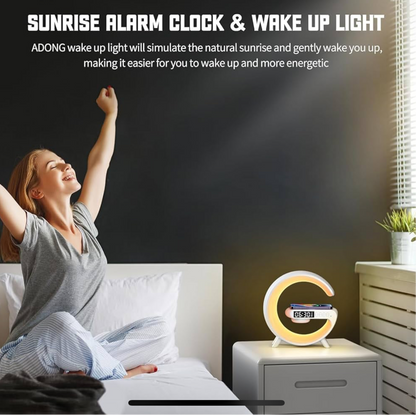 Table Lamp with wireless charger and speaker