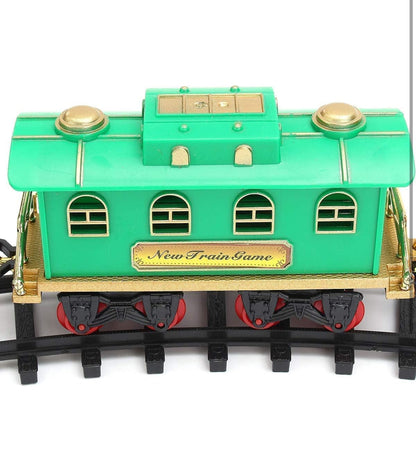 Choo Choo Toy Train with Track, Super Train Toys Choo Choo Vintage Train with Smoke Toy Set, Sound and Real Smoke with Flashlight